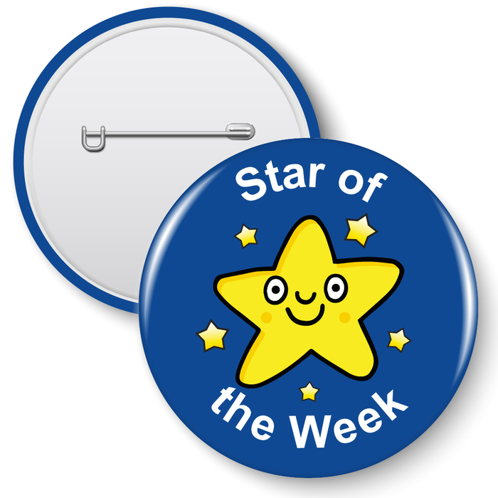 Star Week 10 Smiling Star Of The Week Reward Badges (38mm) β MyClassroom