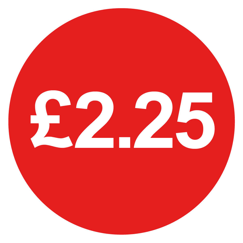 144 30mm Red Price Stickers for School Summer Fairs, Shops, Car Boot S ...