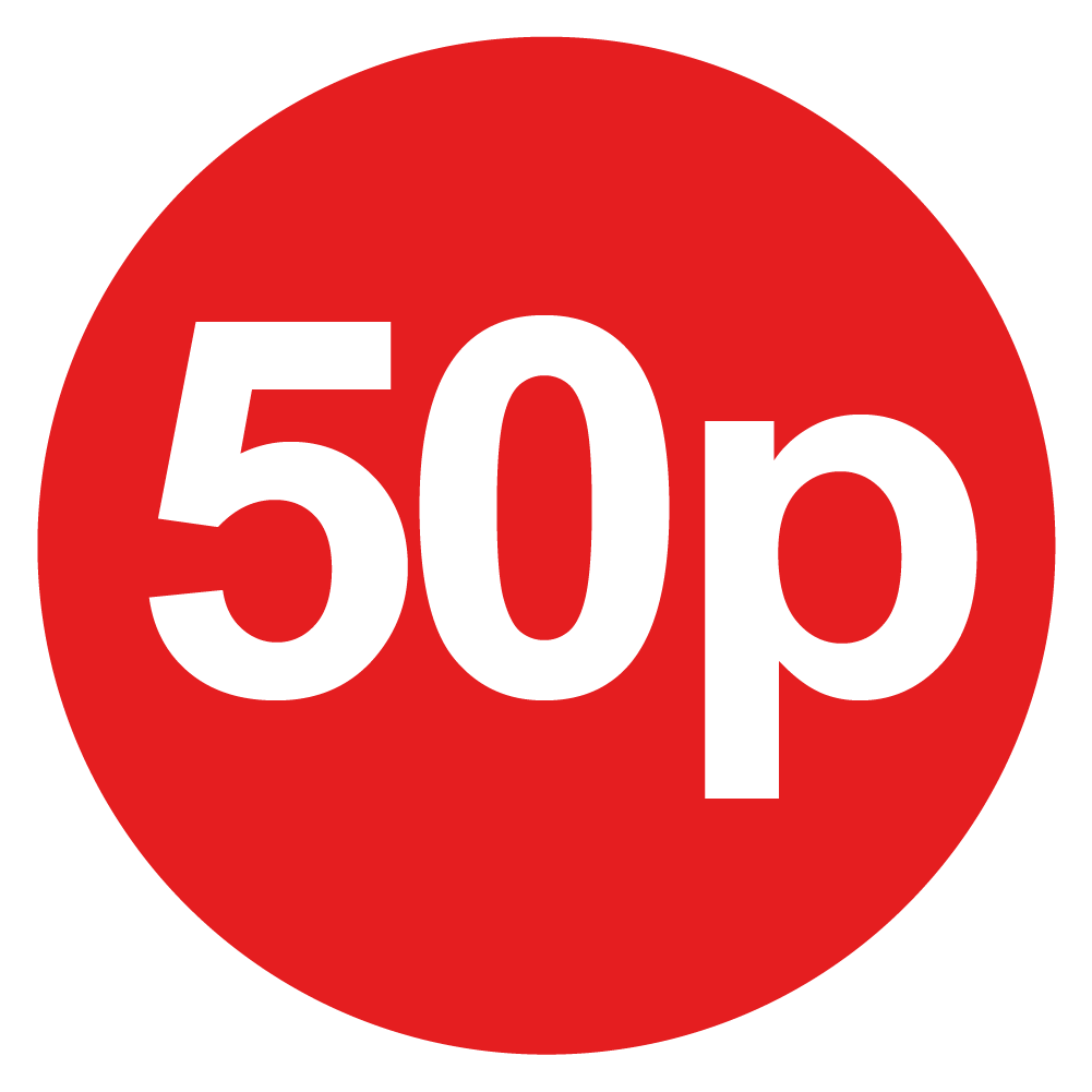 144 30mm Red Price Stickers for School Summer Fairs, Shops, Car Boot S ...