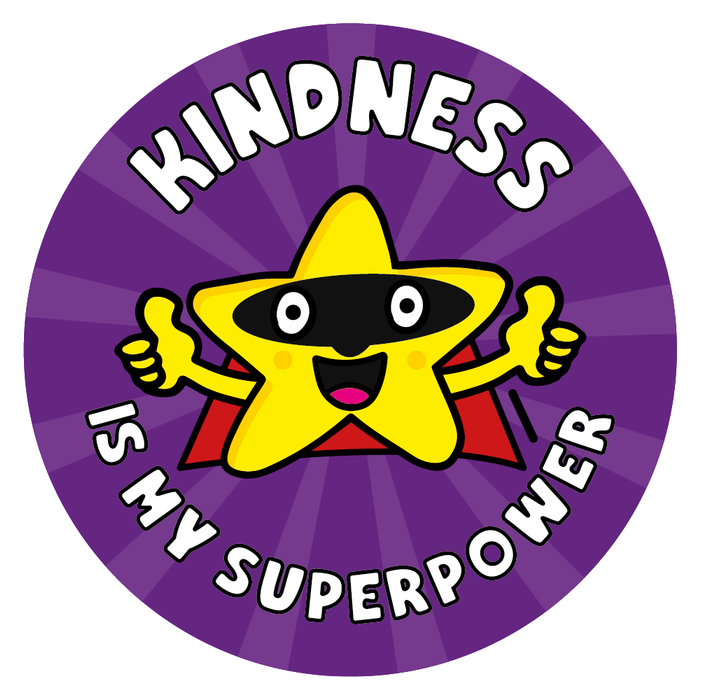 Kindness is my Superpower Star Reward Stickers