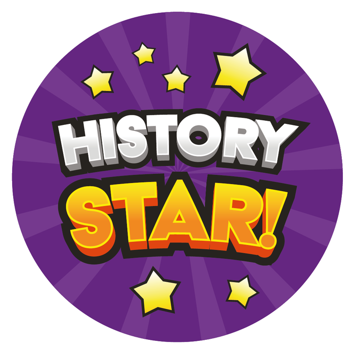 History Star Reward Stickers