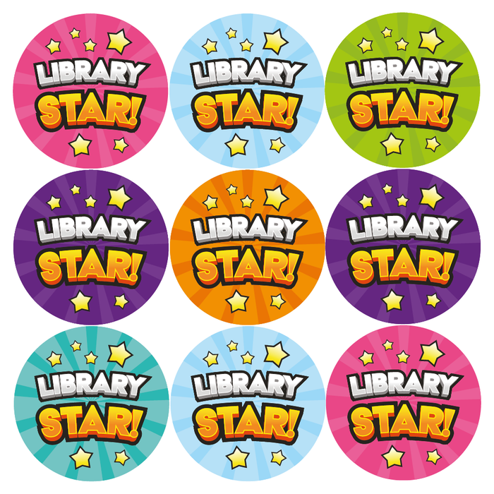 Library Star Reward Stickers