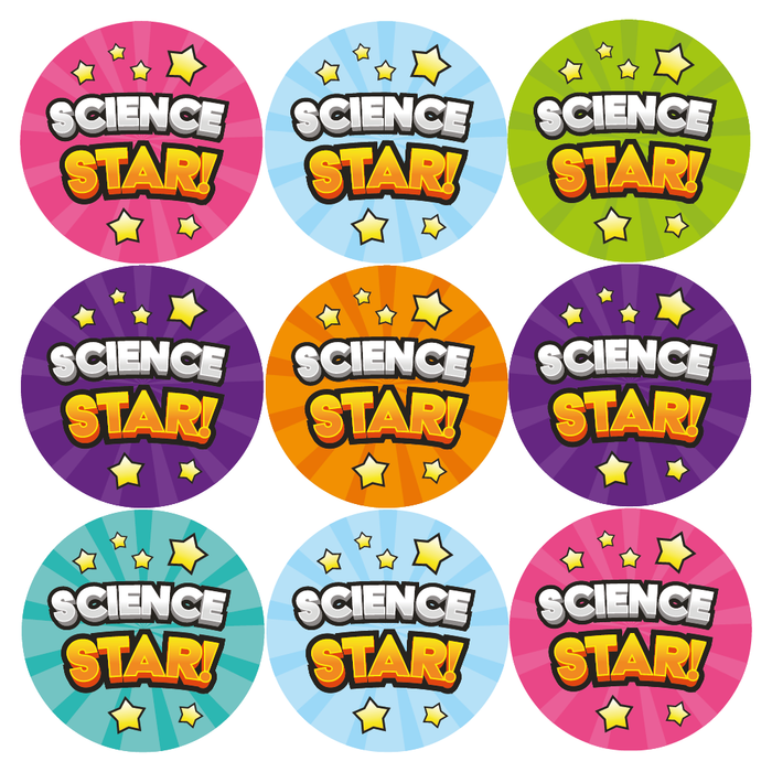 Science Star Reward Stickers