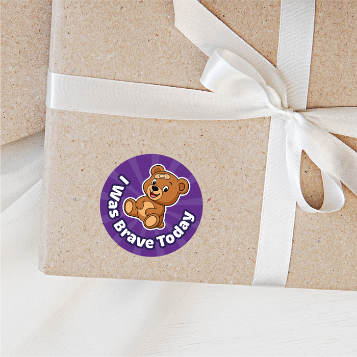 Teddy Bear Bravery Reward Stickers