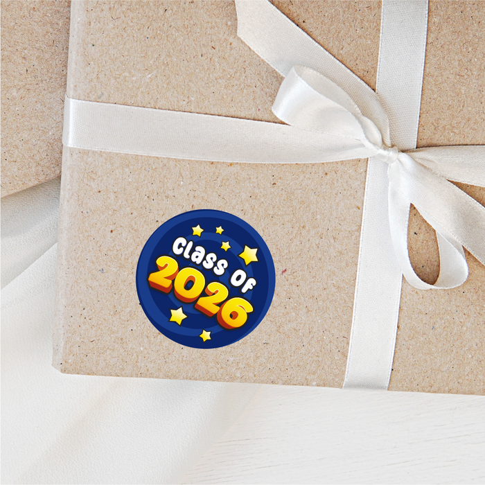 48 End of School Year Star Reward Stickers Class of