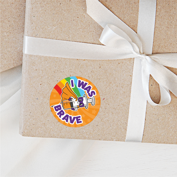 48 Superhero Vaccination Reward Stickers