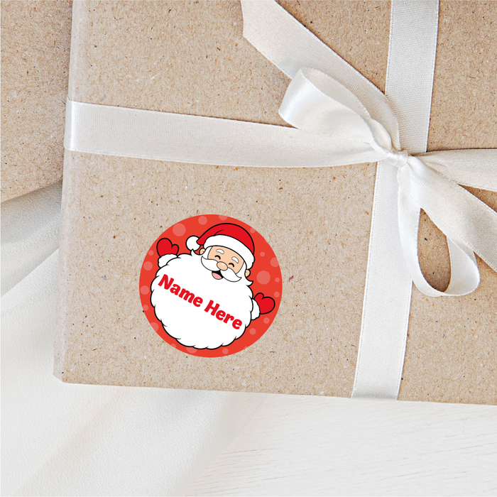 Personalised Santa Christmas Present Name Labels