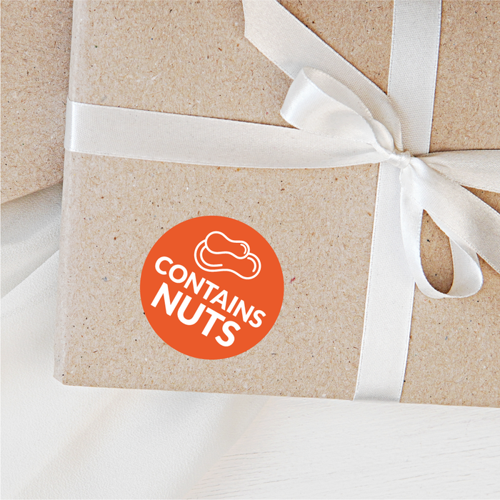 144 Contains Nuts Food Allergy Labels 30mm