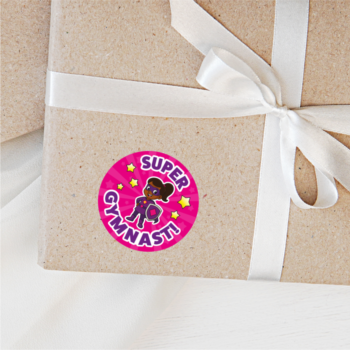 Superhero Gymnastics Reward Stickers