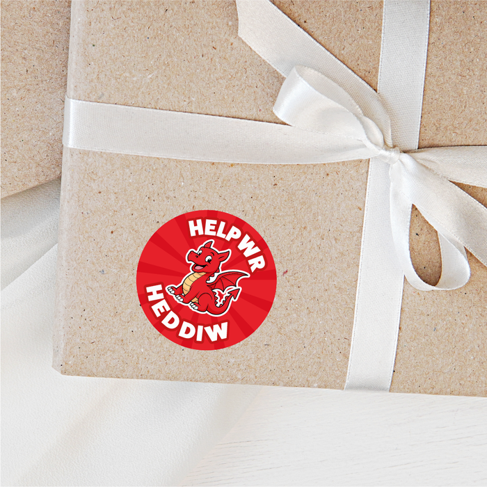 Helpwr Heddiw Welsh Dragon Reward Stickers
