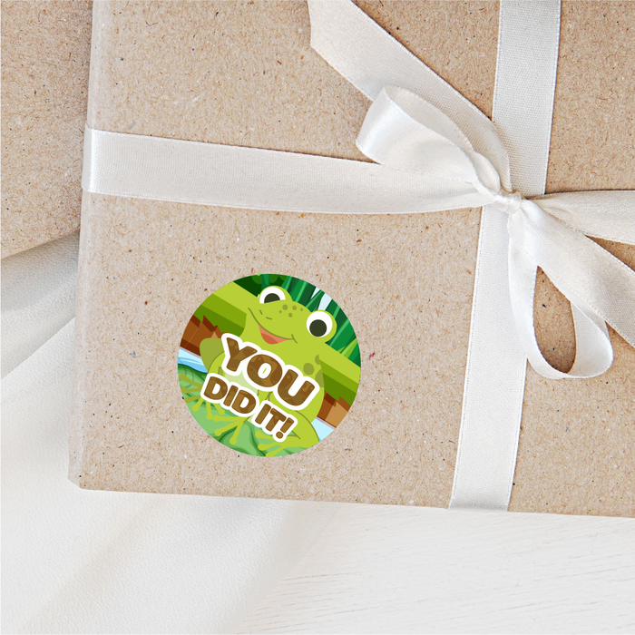 Happy Frog Praise Words Reward Stickers