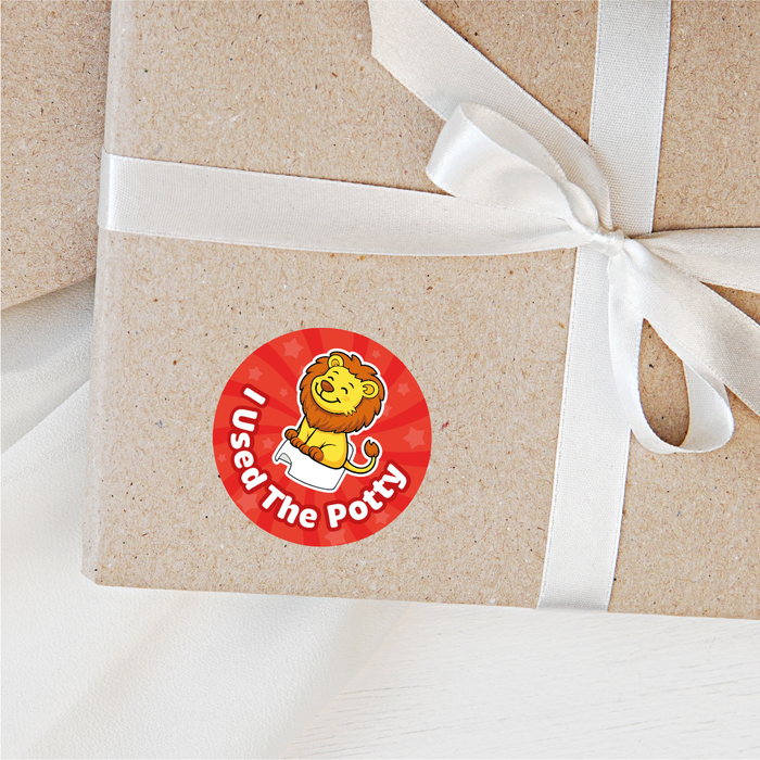 144 Cute Safari Animals Potty Training Reward Stickers for Parents, Child Minders and Nurseries 30mm