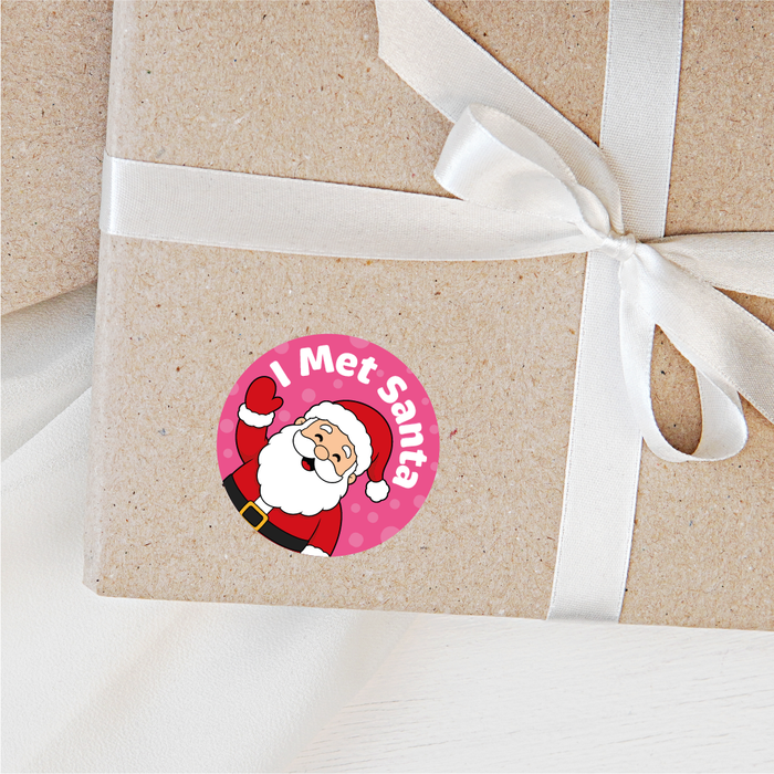 I Met Santa Stickers