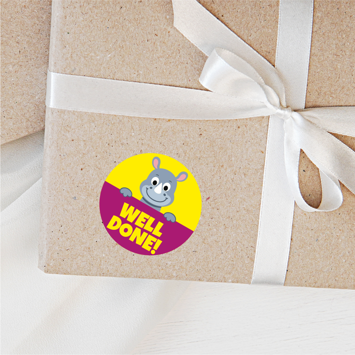48 Cute Safari Animals Reward Stickers