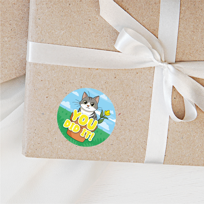 Happy Cats Praise Words Reward Stickers