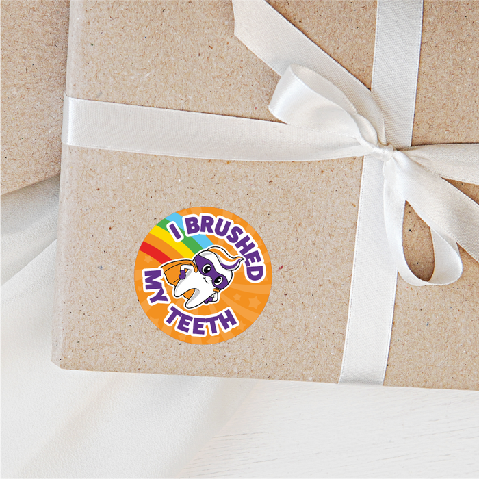 48 Super Teeth Brushing Reward Stickers