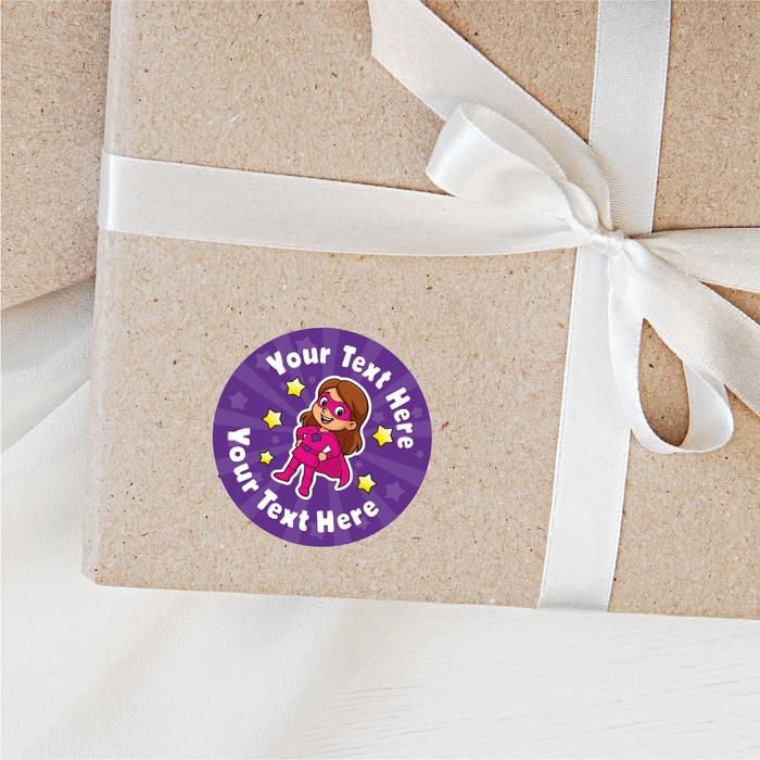 Personalised Superhero Reward Stickers