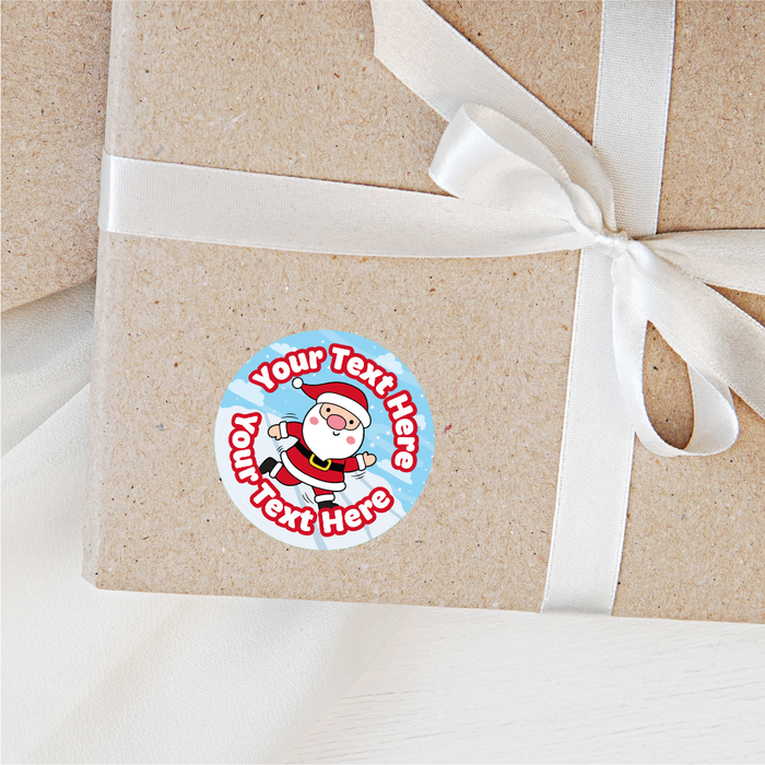 Personalised Santa Run Reward Stickers