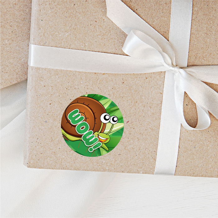 Happy Snail Praise Words Reward Stickers