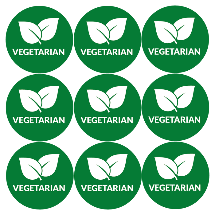 Vegetarian Food Packaging Labels