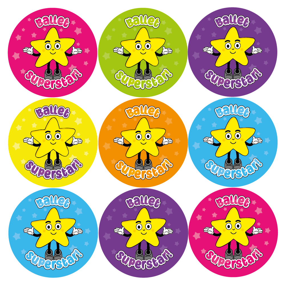 48 Ballet Superstar Reward Stickers — MyClassroom