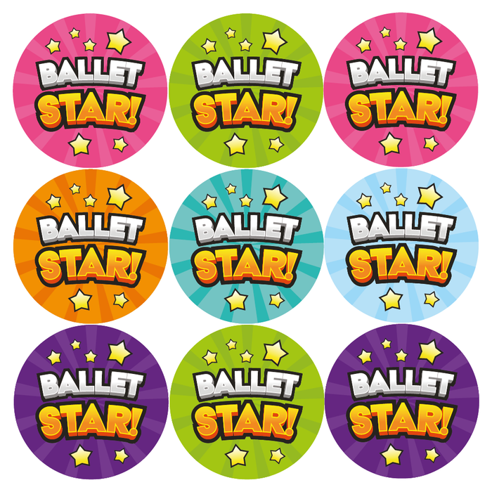 Ballet Star Reward Stickers