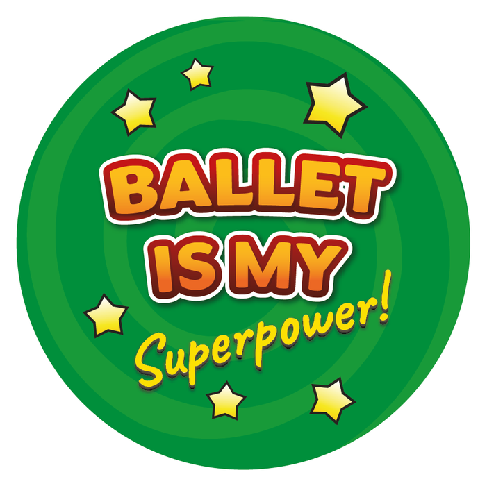 Ballet is my Superpower Reward Stickers