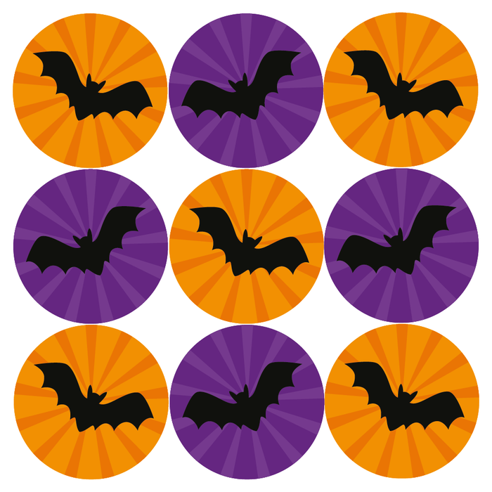 Bat Silhouette Reward Stickers