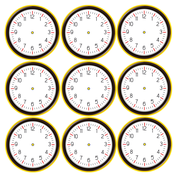 Blank Clock Face Stickers