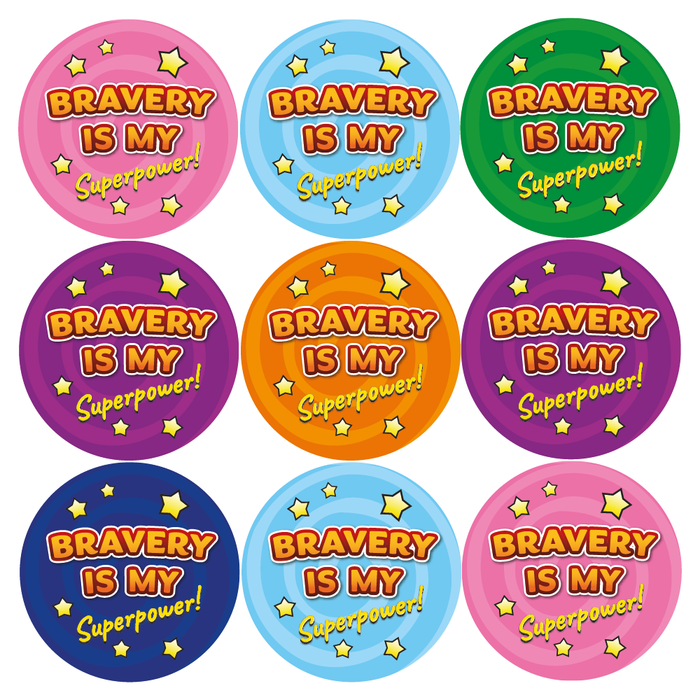 Bravery is my Superpower Reward Stickers