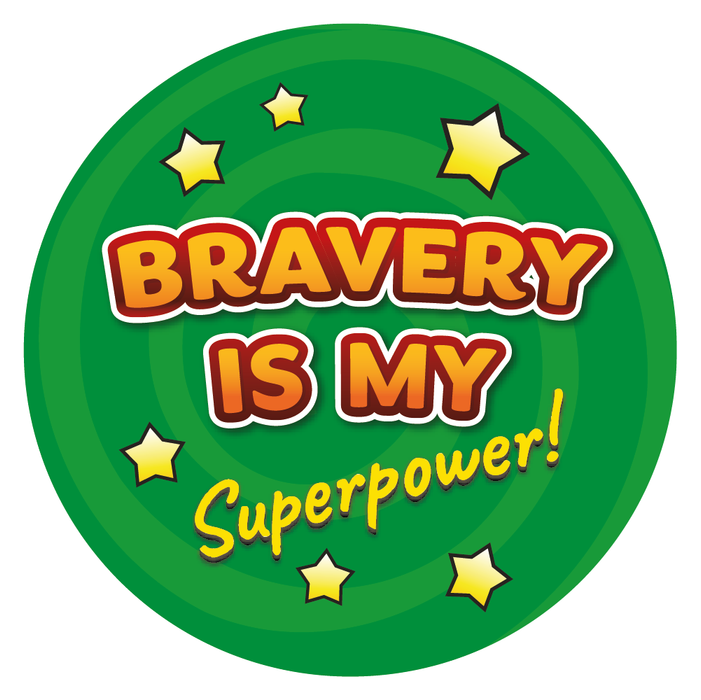 Bravery is my Superpower Reward Stickers