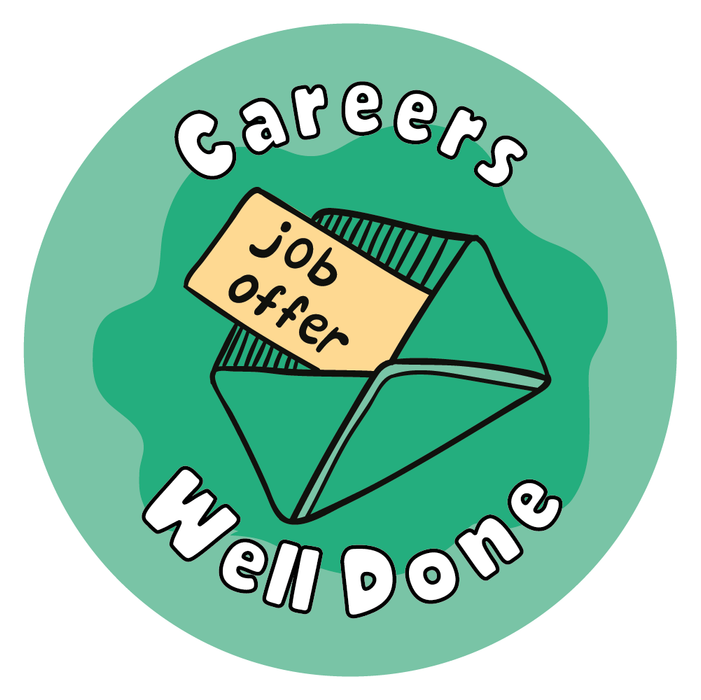 Careers Well Done Reward Stickers