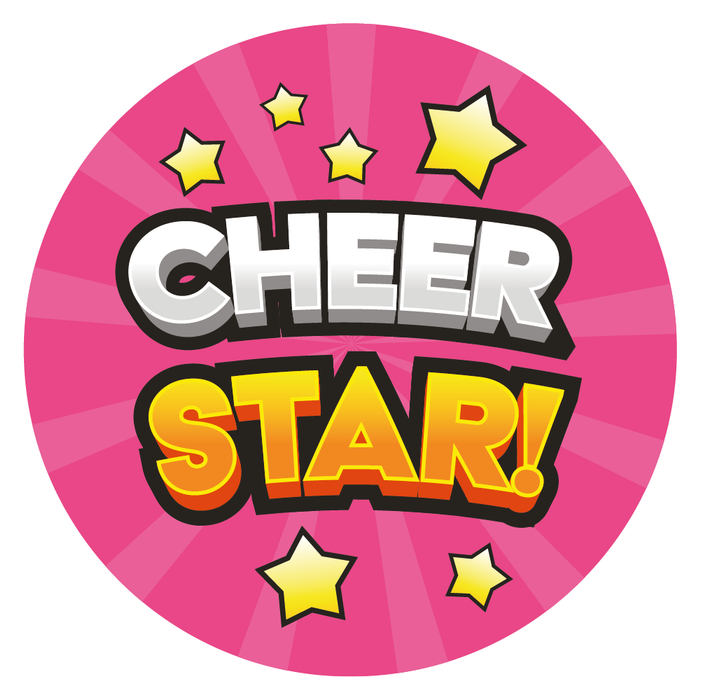 Cheer Star Reward Stickers