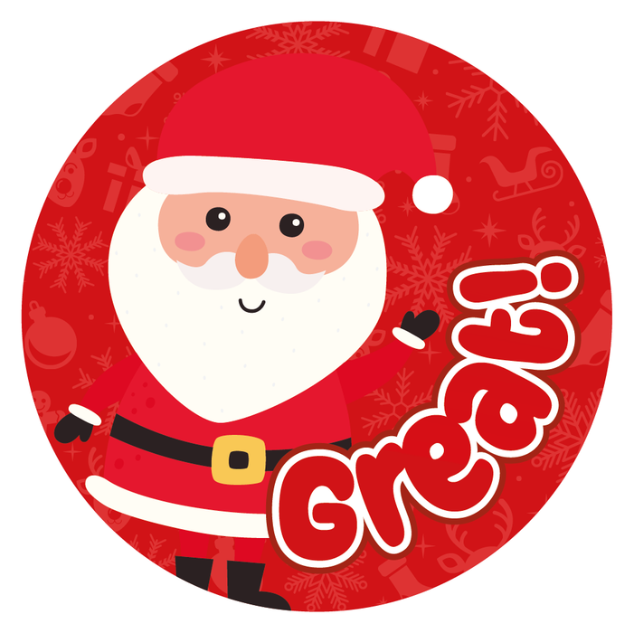 Christmas Characters Praise Words Reward Stickers