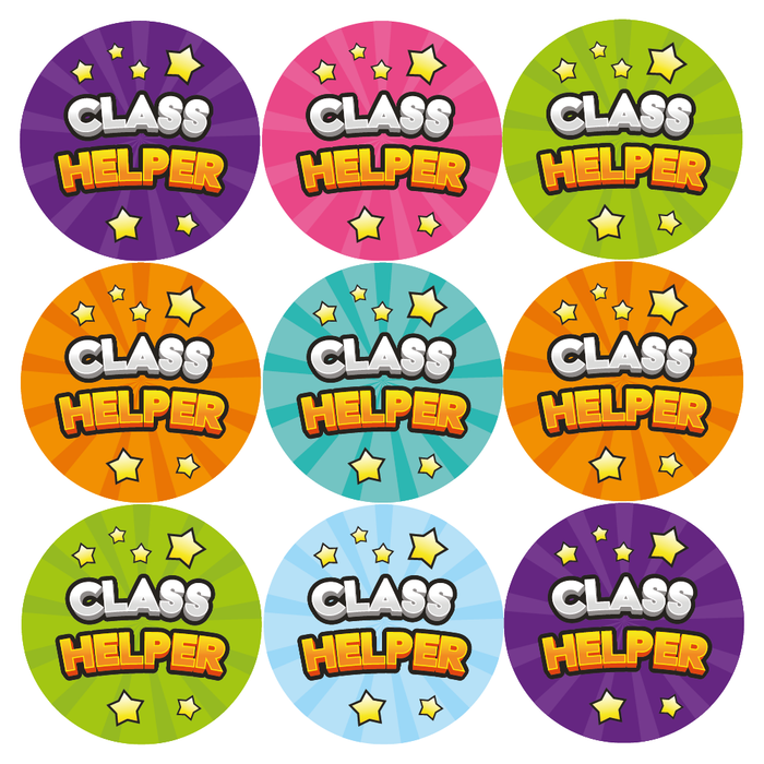 Class Helper Star Reward Stickers