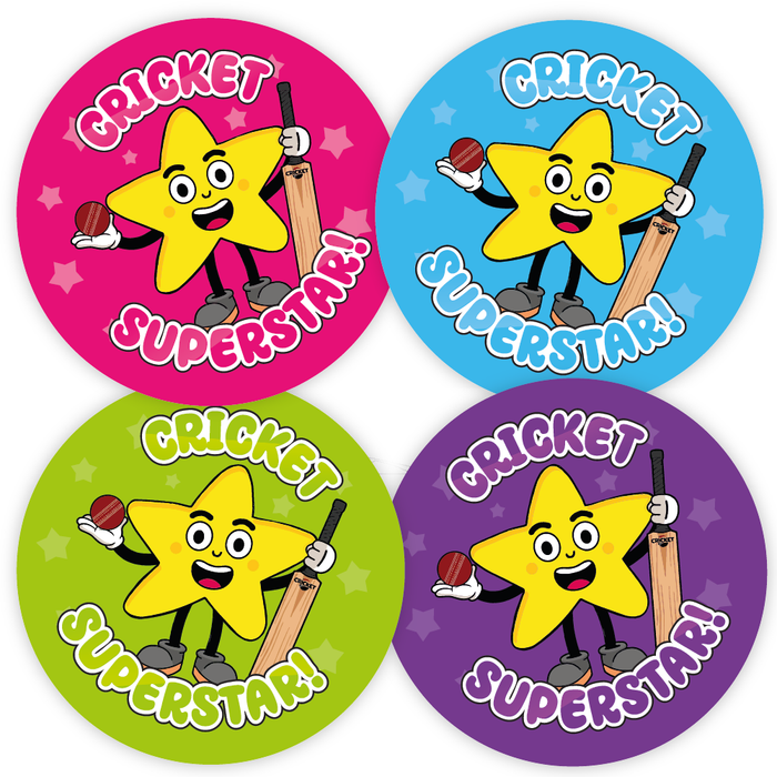 48 Cricket Superstar Reward Stickers
