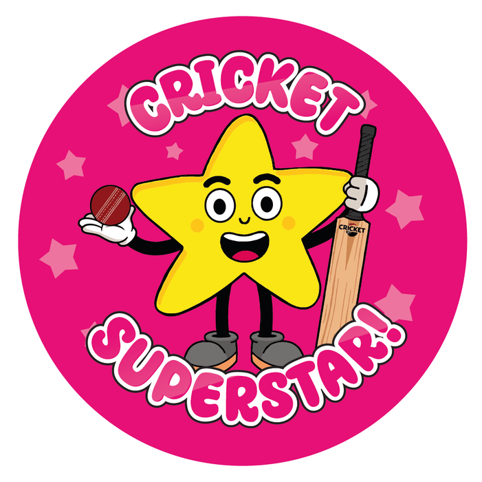 48 Cricket Superstar Reward Stickers