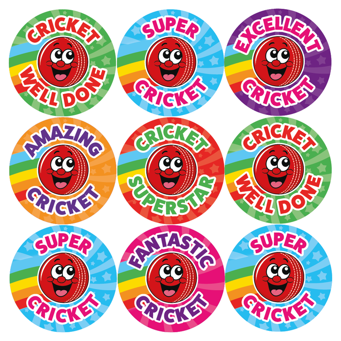 Smiling Cricket Reward Stickers