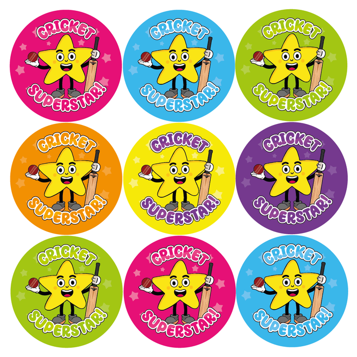 48 Cricket Superstar Reward Stickers