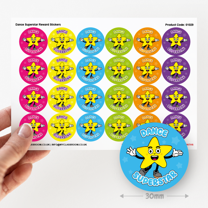 864 Dance Reward Stickers Value Pack (30mm)