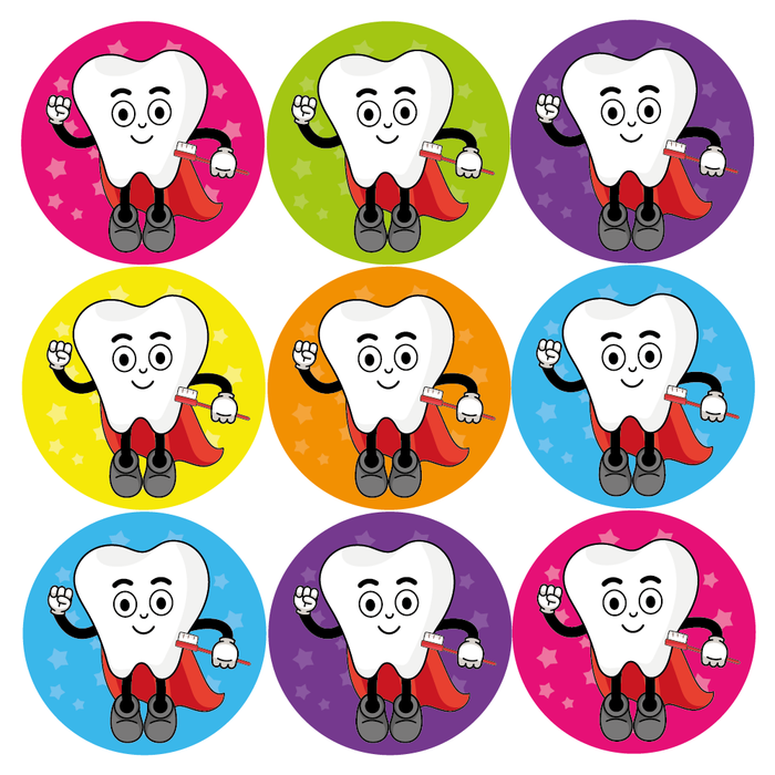 Super Teeth Reward Stickers