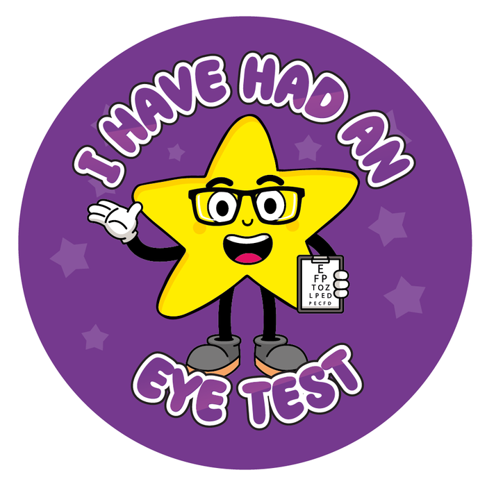 Eye Test Star Reward Stickers