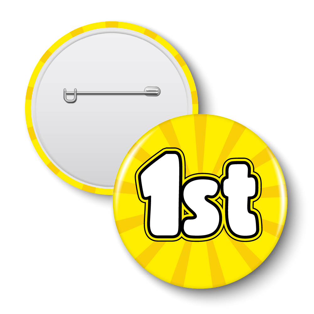 1st Place Sports Day Reward Badges (10 Badges 38mm) — MyClassroom