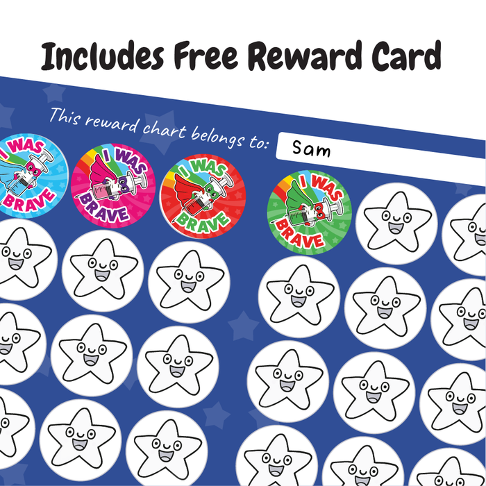 48 Superhero Vaccination Reward Stickers