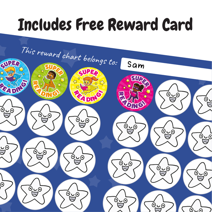 Superhero Reading Reward Stickers