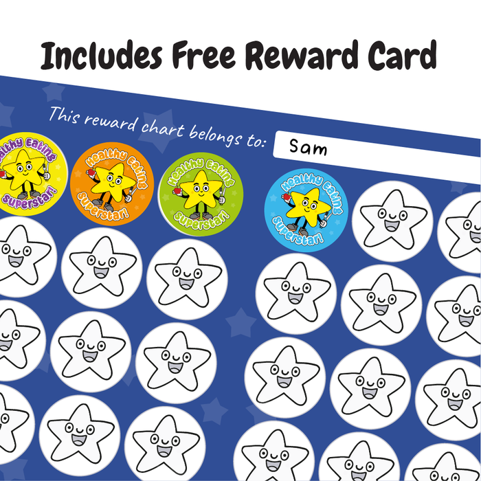 Healthy Eating Superstar Reward Stickers