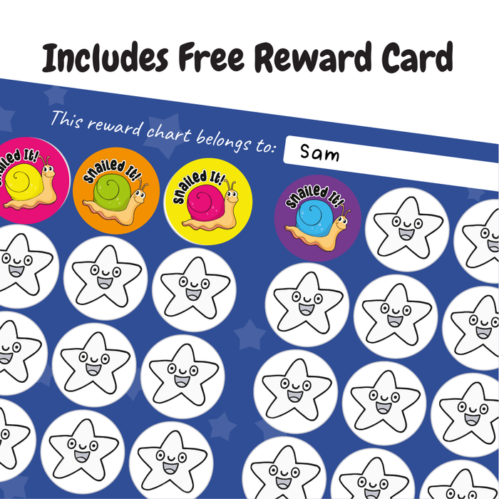 Snailed It! Snail Reward Stickers