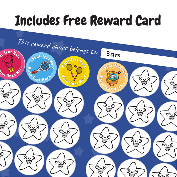 Personalised PE Well Done Reward Stickers