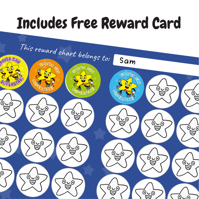 Sports Day Superstar Star Reward Stickers