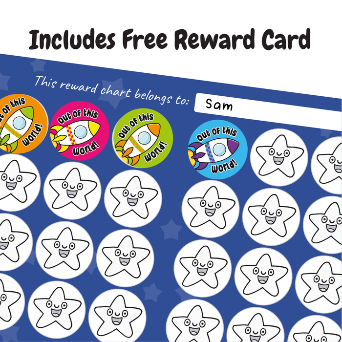 Out Of This World! Space Reward Stickers